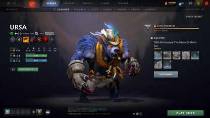 Divine V | MMR: 5249 | Behavior: 11170 | 10,700+ Matches | 2 Arcanas: Juggernaut & Legion | 2 Personas: AM & Mirana | Fully Stacked with Immortals & Items | Complete 10th Anniversary | Mainpool | 2014 Account | High Trophy Level | Full Access