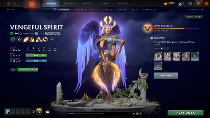 Crusader III | MMR: 1860 - Behavior: 5294 (Playable) | Exclusive Arcana: Vengeful Spirit | AM Persona | Quartero's Curios Sets | Many Items Inside | Fast Queue | Complete Access | LOW PRICE