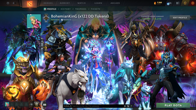 Guardian II | MMR: 1020 | Behavior: 8210 | x122 MMR DD TOKENS | Crystal Maiden Arcana | 2 Personas: Mirana & CM | Rare Cache Sets & Items Inside | Cavern Crawl Sets | Mainpool | 3300+ Hours | Fast Queue | 2014 Account