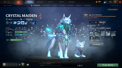 Guardian II | MMR: 1020 | Behavior: 8210 | x122 MMR DD TOKENS | Crystal Maiden Arcana | 2 Personas: Mirana & CM | Rare Cache Sets & Items Inside | Cavern Crawl Sets | Mainpool | 3300+ Hours | Fast Queue | 2014 Account