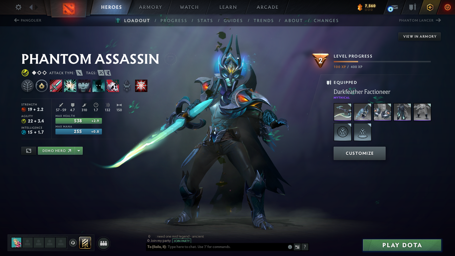 Guardian II | MMR: 1020 | Behavior: 8210 | x122 MMR DD TOKENS | Crystal Maiden Arcana | 2 Personas: Mirana & CM | Rare Cache Sets & Items Inside | Cavern Crawl Sets | Mainpool | 3300+ Hours | Fast Queue | 2014 Account