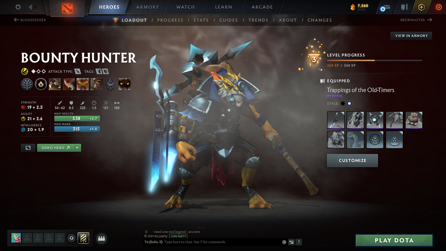 Guardian II | MMR: 1020 | Behavior: 8210 | x122 MMR DD TOKENS | Crystal Maiden Arcana | 2 Personas: Mirana & CM | Rare Cache Sets & Items Inside | Cavern Crawl Sets | Mainpool | 3300+ Hours | Fast Queue | 2014 Account