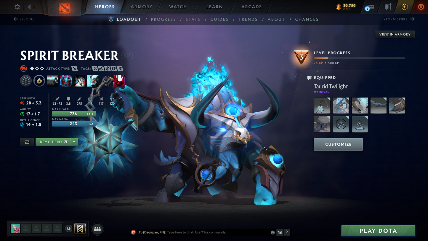 Legend V | MMR: 3649 | Behavior: 10312 | Anti Mage Persona | Latest Cache Sets | Many Items Inside | Quartero's Curious Sets | Mainpool | 2018 Account | Fast Queue