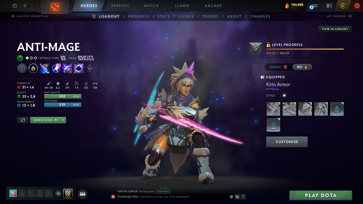 Ancient V | MMR: 4409 | Behavior: 12000 | 3 Arcanas: Terrorblade, Shadow Fiend & Zeus | AM Persona | Fully Stacked with Cache Sets, Immortals & Items | Mainpool | 2700+ Matches | High Trophy Level | 2016 Account