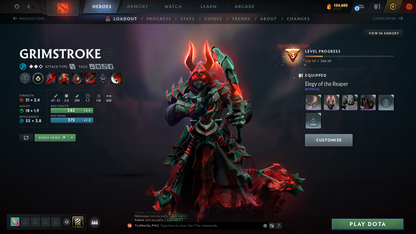 Ancient V | MMR: 4409 | Behavior: 12000 | 3 Arcanas: Terrorblade, Shadow Fiend & Zeus | AM Persona | Fully Stacked with Cache Sets, Immortals & Items | Mainpool | 2700+ Matches | High Trophy Level | 2016 Account