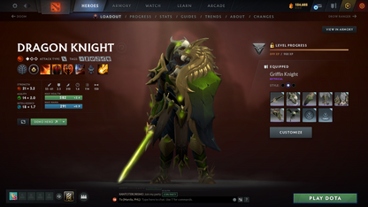 Ancient V | MMR: 4409 | Behavior: 12000 | 3 Arcanas: Terrorblade, Shadow Fiend & Zeus | AM Persona | Fully Stacked with Cache Sets, Immortals & Items | Mainpool | 2700+ Matches | High Trophy Level | 2016 Account
