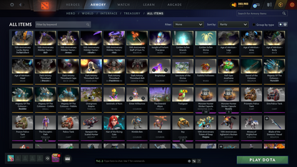 BATTLEPASS: TI8, TI9, TI10, TI11, NEMESTICE - SPECIAL COLLECTOR'S ACCOUNT - 12 ARCANAS: SPEC, ES, WK, QOP, WR, VOID, RAZOR, PA, JUGG, RUBICK, ZEUS & LINA + LION'S GREEN HAND, DARK ARTISTRY & TINY PRESTIGE | TONS OF CACHE SETS | ALL PERSONAS | TERRAINS