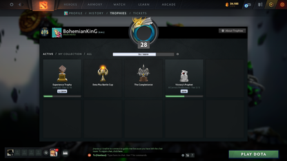 Archon III | MMR: 2636 - Behavior: 4295 (Playable) | Zeus Arcana | Juggernaut & Slardar Cavern Crawl Sets | Many Items | 2022 Account | Trophy Level: 60+ | LOW PRICE