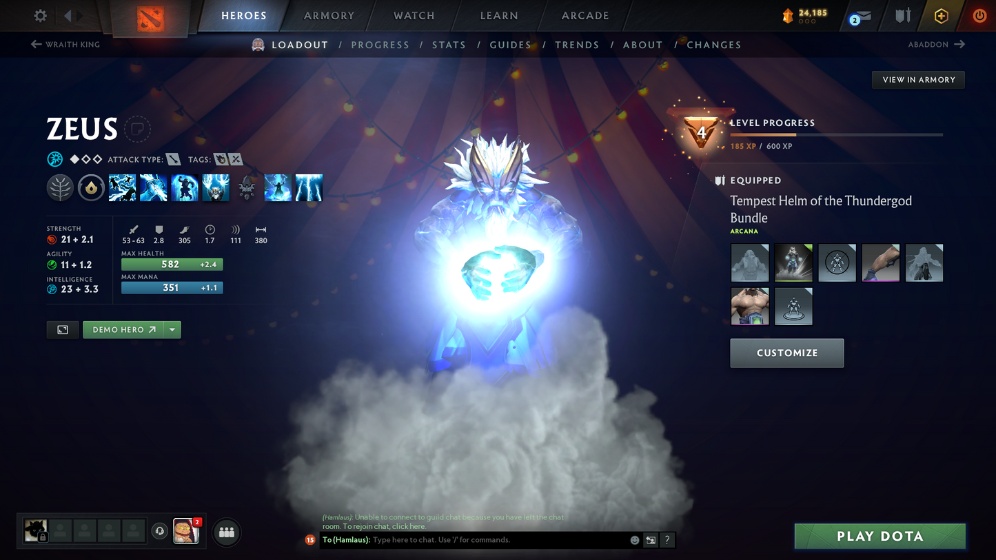 Archon III | MMR: 2636 - Behavior: 4295 (Playable) | Zeus Arcana | Juggernaut & Slardar Cavern Crawl Sets | Many Items | 2022 Account | Trophy Level: 60+ | LOW PRICE