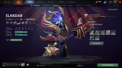 Archon III | MMR: 2636 - Behavior: 4295 (Playable) | Zeus Arcana | Juggernaut & Slardar Cavern Crawl Sets | Many Items | 2022 Account | Trophy Level: 60+ | LOW PRICE