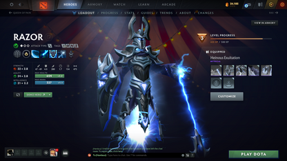 Archon III | MMR: 2636 - Behavior: 4295 (Playable) | Zeus Arcana | Juggernaut & Slardar Cavern Crawl Sets | Many Items | 2022 Account | Trophy Level: 60+ | LOW PRICE