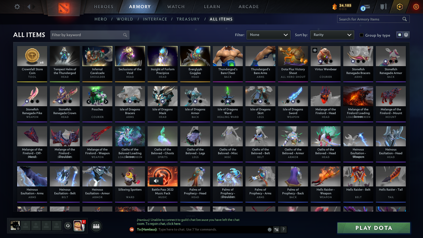 Archon III | MMR: 2636 - Behavior: 4295 (Playable) | Zeus Arcana | Juggernaut & Slardar Cavern Crawl Sets | Many Items | 2022 Account | Trophy Level: 60+ | LOW PRICE