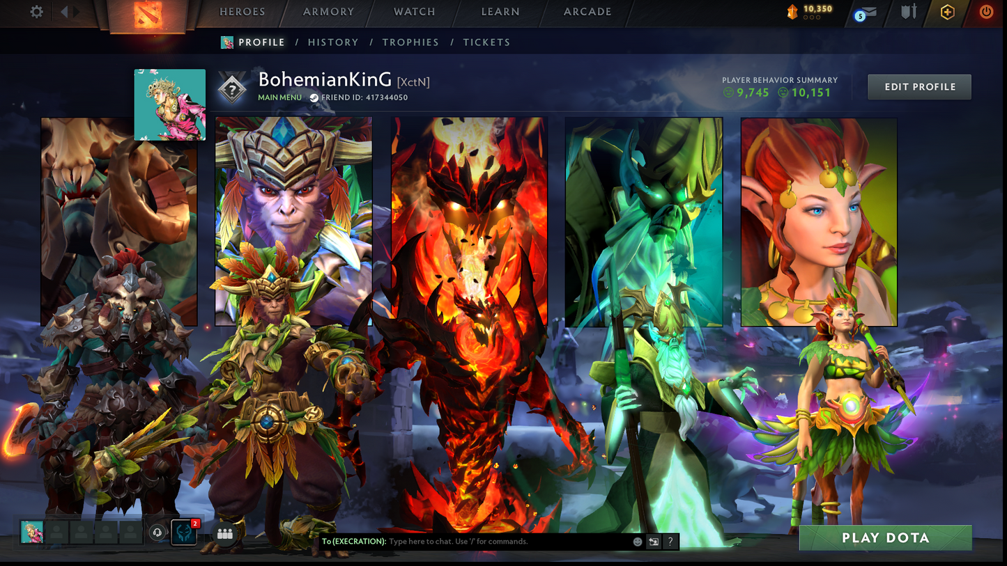 Uncalibrated | Behavior: 10151 | 2017 Account | Archon-Legend Bracket | Fast Queue | Shadow Fiend Arcana | 7 Days Free Dota Plus | Full Access