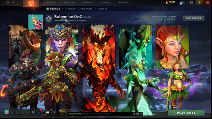 Uncalibrated | Behavior: 10151 | 2017 Account | Archon-Legend Bracket | Fast Queue | Shadow Fiend Arcana | 7 Days Free Dota Plus | Full Access