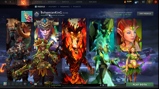 Uncalibrated | Behavior: 10151 | 2017 Account | Archon-Legend Bracket | Fast Queue | Shadow Fiend Arcana | 7 Days Free Dota Plus | Full Access