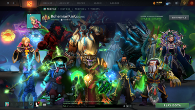 BATTLEPASS: TI8, TI9 | Earthshaker Arcana | Complete Green Immortals | Lion's Green Hand | Axe & Tiny Prestige | Invoker Persona | 2 Rare Terrains | High Value Cache Sets | Complete Access