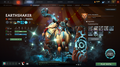 BATTLEPASS: TI8, TI9 | Earthshaker Arcana | Complete Green Immortals | Lion's Green Hand | Axe & Tiny Prestige | Invoker Persona | 2 Rare Terrains | High Value Cache Sets | Complete Access