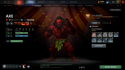 BATTLEPASS: TI8, TI9 | Earthshaker Arcana | Complete Green Immortals | Lion's Green Hand | Axe & Tiny Prestige | Invoker Persona | 2 Rare Terrains | High Value Cache Sets | Complete Access