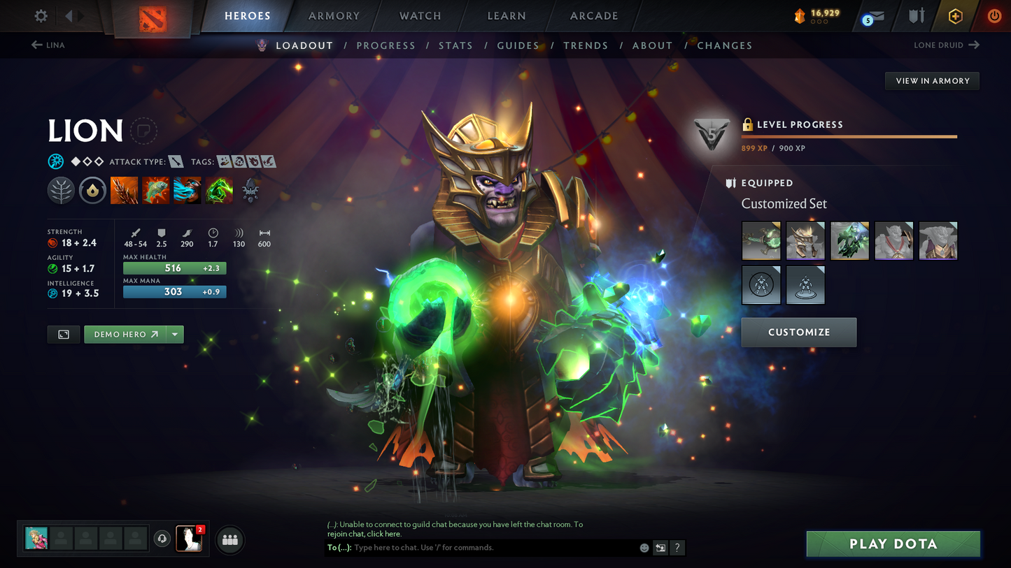 BATTLEPASS: TI8, TI9 | Earthshaker Arcana | Complete Green Immortals | Lion's Green Hand | Axe & Tiny Prestige | Invoker Persona | 2 Rare Terrains | High Value Cache Sets | Complete Access