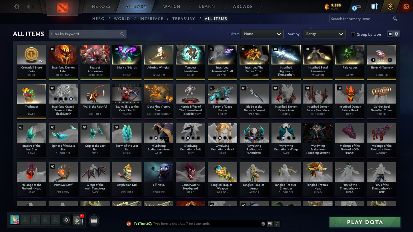 Archon II | MMR: 2444 - Behavior: 11952 | 2 Arcanas: Pudge & Shadow Fiend | Loaded with Sets and Immortals | 3800+ Hours Played | 2014 Account | Complete Access