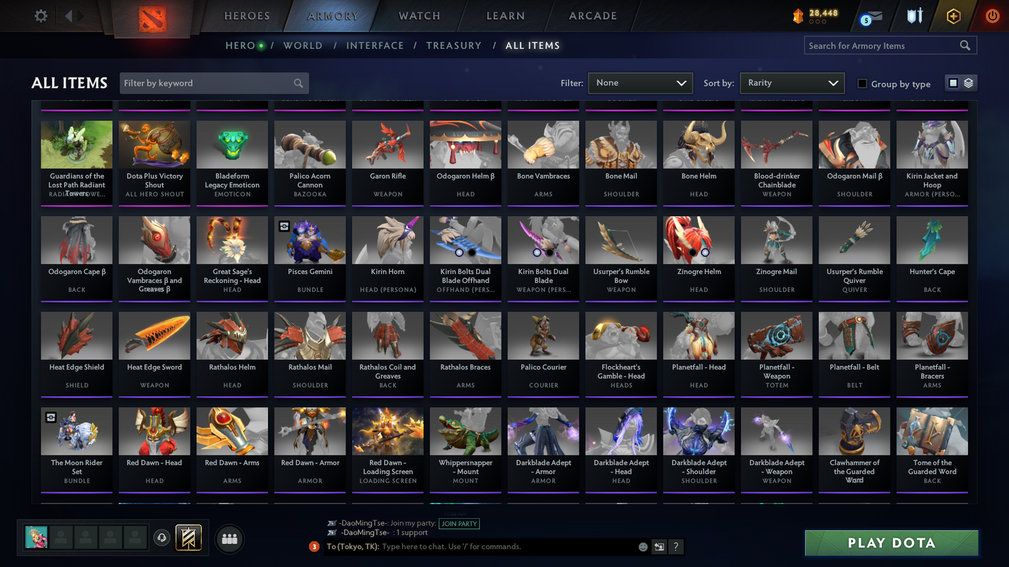 Crusader V | Behavior: 12000 | BATTLEPASS: TI7, TI9 & TI10 | 8 Arcanas - Wraith King, Windranger, QOP, IO, Earthshaker, MK, Techies & Pudge | Axe, Tiny & Kunkka Shark Prestige | 6 Exclusive Personas | 3 Terrains | Tons of Cache Sets | 7500+ Matches