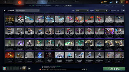 Crusader V | Behavior: 12000 | BATTLEPASS: TI7, TI9 & TI10 | 8 Arcanas - Wraith King, Windranger, QOP, IO, Earthshaker, MK, Techies & Pudge | Axe, Tiny & Kunkka Shark Prestige | 6 Exclusive Personas | 3 Terrains | Tons of Cache Sets | 7500+ Matches
