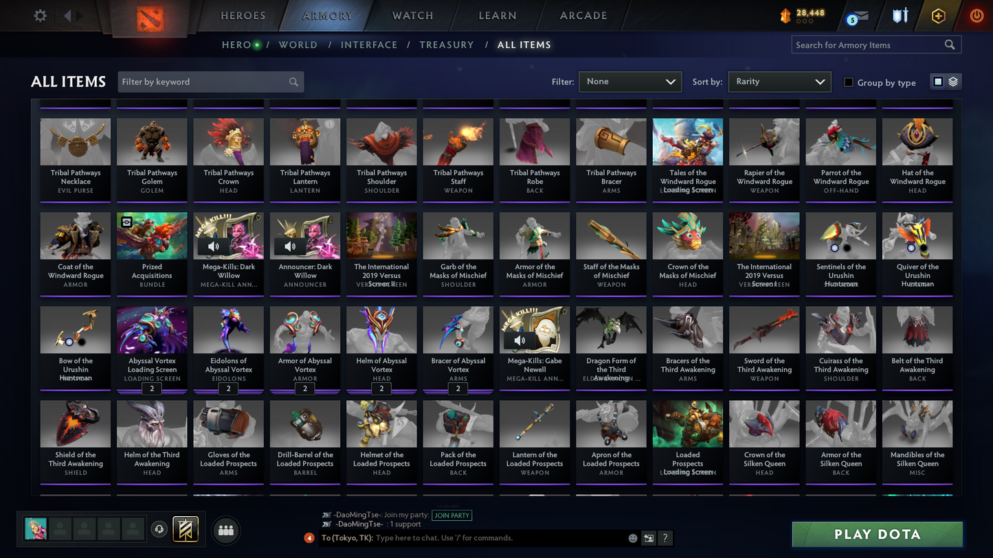 Crusader V | Behavior: 12000 | BATTLEPASS: TI7, TI9 & TI10 | 8 Arcanas - Wraith King, Windranger, QOP, IO, Earthshaker, MK, Techies & Pudge | Axe, Tiny & Kunkka Shark Prestige | 6 Exclusive Personas | 3 Terrains | Tons of Cache Sets | 7500+ Matches