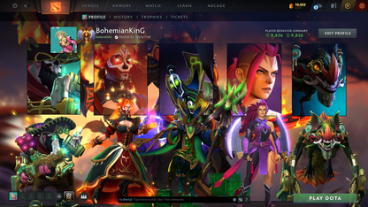 Immortal | MMR: 5837 | Behavior: 9856 | Rubick Arcana | Anti Mage Persona | 2100+ Hours | Decent Sets | Mainpool | 2014 Account | Full Access