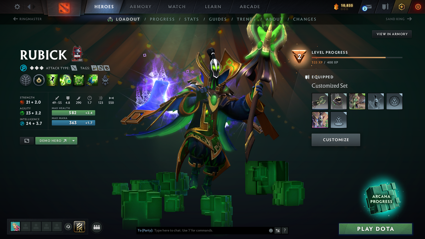 Immortal | MMR: 5837 | Behavior: 9856 | Rubick Arcana | Anti Mage Persona | 2100+ Hours | Decent Sets | Mainpool | 2014 Account | Full Access