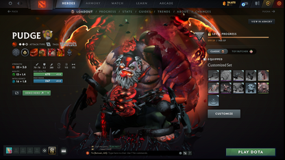 Archon IV | MMR: 2722 - Behavior: 8978 | Pudge Arcana | Anti Mage Persona | Fully Stacked with Rare Sets and Immortals | 3100+ Matches | Mainpool | Fast Queue | Complete Access