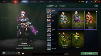 Immortal Leaderboard 2650 | MMR: 7664 - Behavior: 12000 | Terrorblade & Lina Arcana | Anti Mage Persona | Loaded with Sets & Items | Quartero's Curious (All Sets Unlocked) | 2400+ Matches | Mainpool | Trophy Level: 270+ | Complete Access
