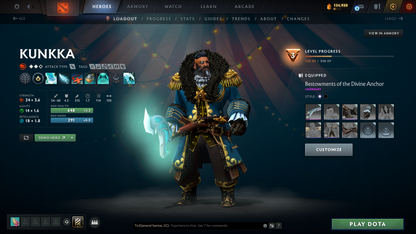 Immortal Leaderboard 2650 | MMR: 7664 - Behavior: 12000 | Terrorblade & Lina Arcana | Anti Mage Persona | Loaded with Sets & Items | Quartero's Curious (All Sets Unlocked) | 2400+ Matches | Mainpool | Trophy Level: 270+ | Complete Access