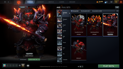 Immortal Leaderboard 2650 | MMR: 7664 - Behavior: 12000 | Terrorblade & Lina Arcana | Anti Mage Persona | Loaded with Sets & Items | Quartero's Curious (All Sets Unlocked) | 2400+ Matches | Mainpool | Trophy Level: 270+ | Complete Access