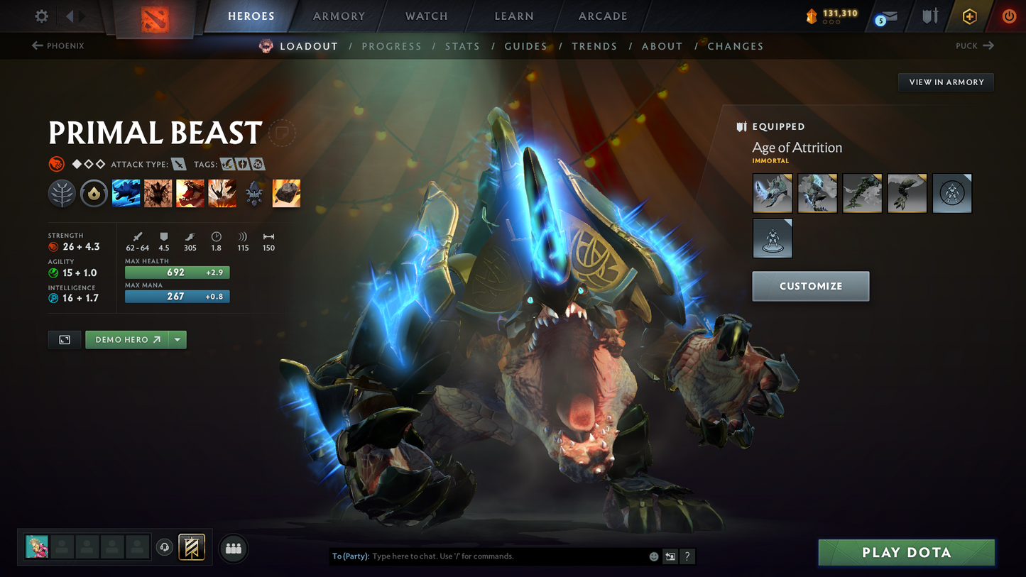Archon IV | MMR: 2854 | Battlepass: TI11 | 5 Arcanas: Void, Razor, Monkey King, Lina & Legion | 4 Personas: PA, CM, AM & Pudge | Primal Prestige | Reef's Edge Terrain | Tons of Cache Sets & Items | Stacked Account | 3000+ Hours Played | Complete Access