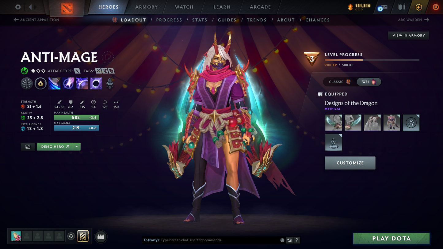 Archon IV | MMR: 2854 | Battlepass: TI11 | 5 Arcanas: Void, Razor, Monkey King, Lina & Legion | 4 Personas: PA, CM, AM & Pudge | Primal Prestige | Reef's Edge Terrain | Tons of Cache Sets & Items | Stacked Account | 3000+ Hours Played | Complete Access