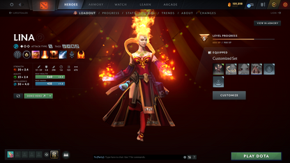 Archon IV | MMR: 2854 | Battlepass: TI11 | 5 Arcanas: Void, Razor, Monkey King, Lina & Legion | 4 Personas: PA, CM, AM & Pudge | Primal Prestige | Reef's Edge Terrain | Tons of Cache Sets & Items | Stacked Account | 3000+ Hours Played | Complete Access