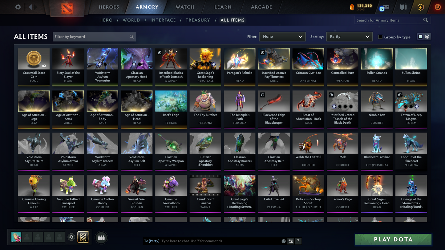 Archon IV | MMR: 2854 | Battlepass: TI11 | 5 Arcanas: Void, Razor, Monkey King, Lina & Legion | 4 Personas: PA, CM, AM & Pudge | Primal Prestige | Reef's Edge Terrain | Tons of Cache Sets & Items | Stacked Account | 3000+ Hours Played | Complete Access