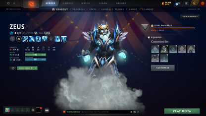 Archon III | MMR: 2640 | Behavior: 12000 | 3 Arcanas: Terrorblade, Shadow Fiend & Zeus | Mirana & Anti Mage Persona | Complete 10th Anniversary Items | Stacked Account | Mainpool | High Trophy Level | 3100+ Hours Played