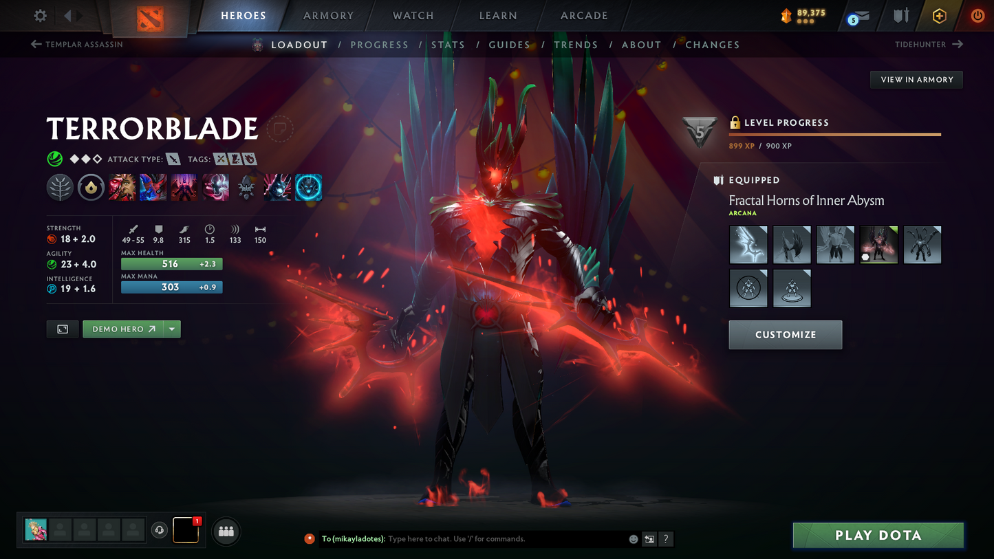 Archon III | MMR: 2640 | Behavior: 12000 | 3 Arcanas: Terrorblade, Shadow Fiend & Zeus | Mirana & Anti Mage Persona | Complete 10th Anniversary Items | Stacked Account | Mainpool | High Trophy Level | 3100+ Hours Played