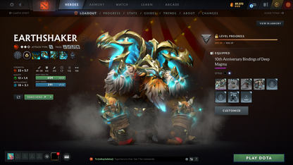Archon III | MMR: 2640 | Behavior: 12000 | 3 Arcanas: Terrorblade, Shadow Fiend & Zeus | Mirana & Anti Mage Persona | Complete 10th Anniversary Items | Stacked Account | Mainpool | High Trophy Level | 3100+ Hours Played