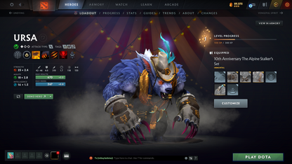 Archon III | MMR: 2640 | Behavior: 12000 | 3 Arcanas: Terrorblade, Shadow Fiend & Zeus | Mirana & Anti Mage Persona | Complete 10th Anniversary Items | Stacked Account | Mainpool | High Trophy Level | 3100+ Hours Played