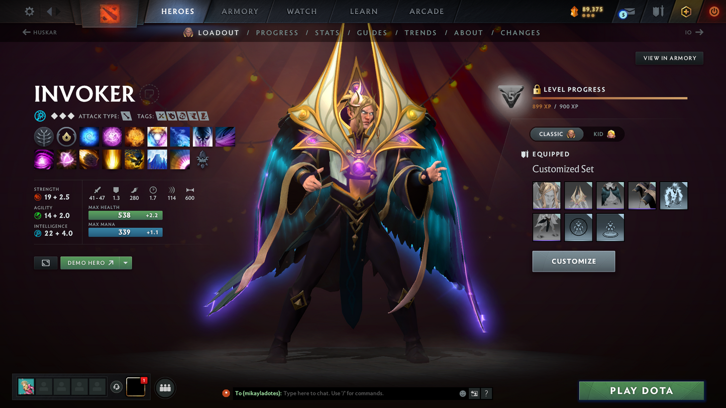 Archon III | MMR: 2640 | Behavior: 12000 | 3 Arcanas: Terrorblade, Shadow Fiend & Zeus | Mirana & Anti Mage Persona | Complete 10th Anniversary Items | Stacked Account | Mainpool | High Trophy Level | 3100+ Hours Played