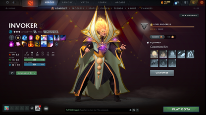 Divine I | MMR: 4633 | Behavior: 12000 | 2 Arcanas: Phantom Assassin & Legion | 2 Personas: Invoker (Angel of Vex) & Mirana | Stacked with Immortals & Items | Complete 10th Anniversary | Mainpool | High Trophy Level | 2000+ Hours | Full Access