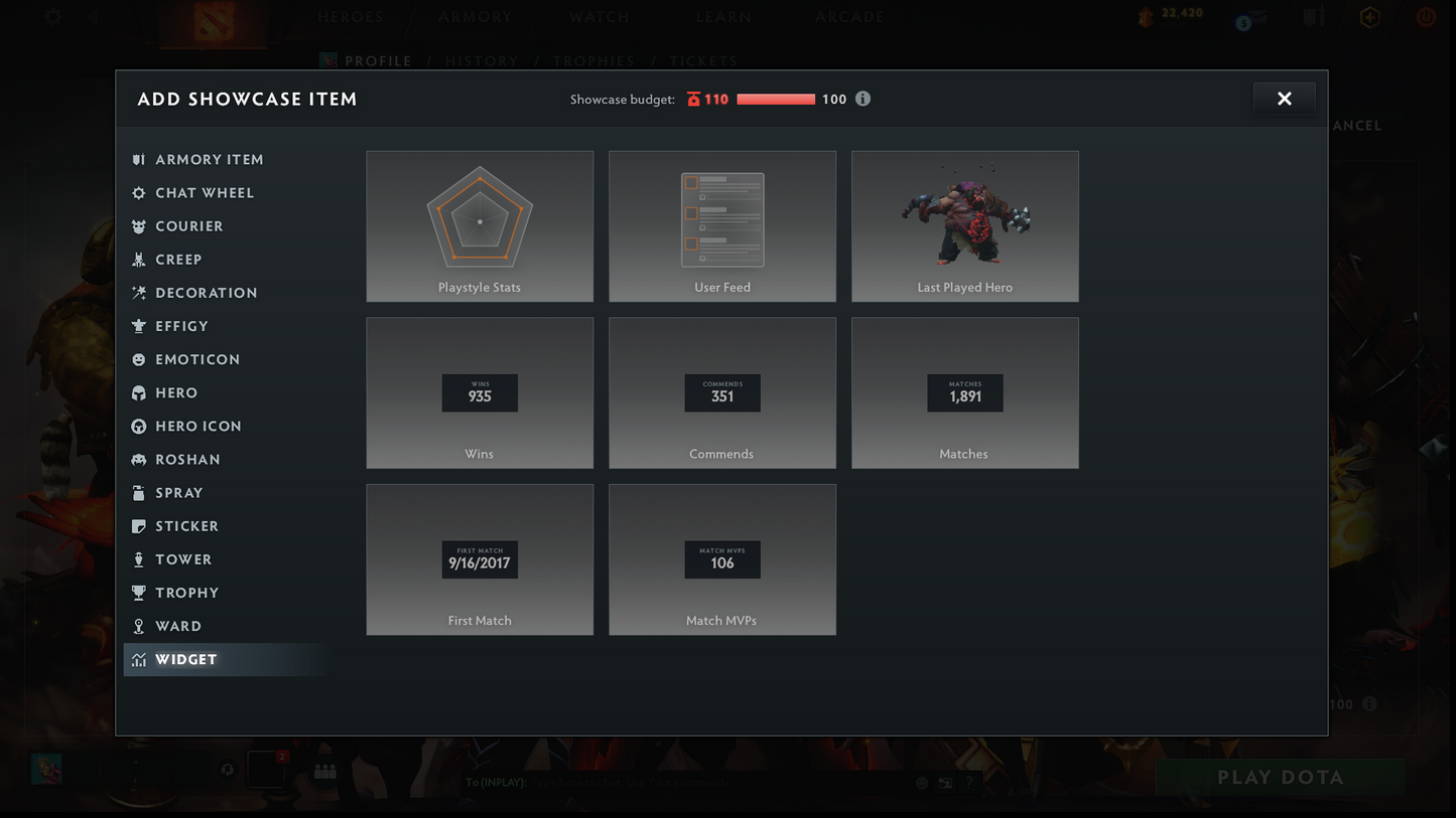 Crusader II | MMR: 1798 | Battlepass: TI11 | 5 Arcanas: Void, Razor, Ogre, Crystal Maiden & Pudge | 4 Personas: Phantom Assassin, Maiden & Anti Mage | Primal Prestige | Tons of Cache Sets & Items | Stacked Account | 2,100+ Hours Played | Complete Access