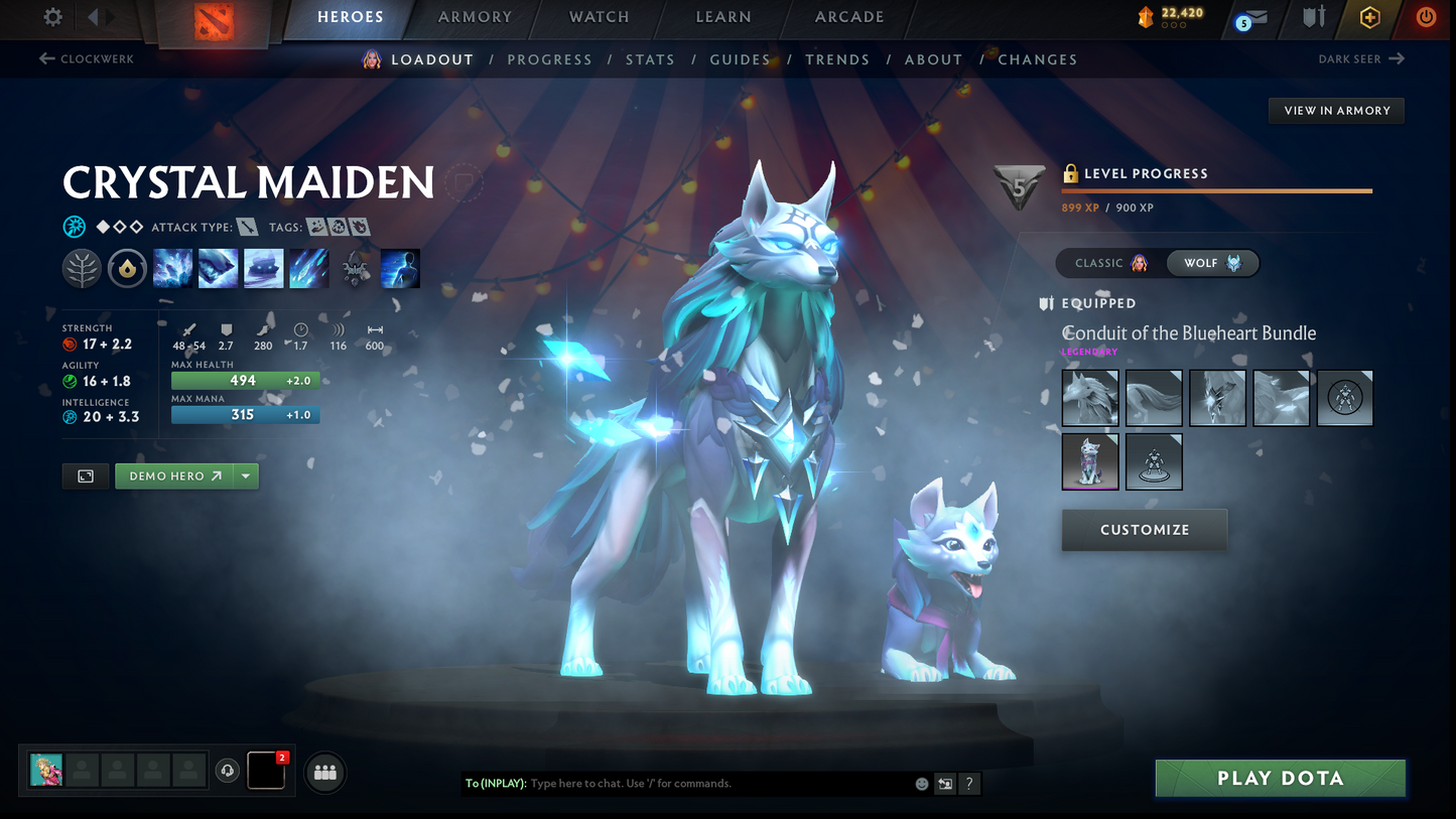 Crusader II | MMR: 1798 | Battlepass: TI11 | 5 Arcanas: Void, Razor, Ogre, Crystal Maiden & Pudge | 4 Personas: Phantom Assassin, Maiden & Anti Mage | Primal Prestige | Tons of Cache Sets & Items | Stacked Account | 2,100+ Hours Played | Complete Access