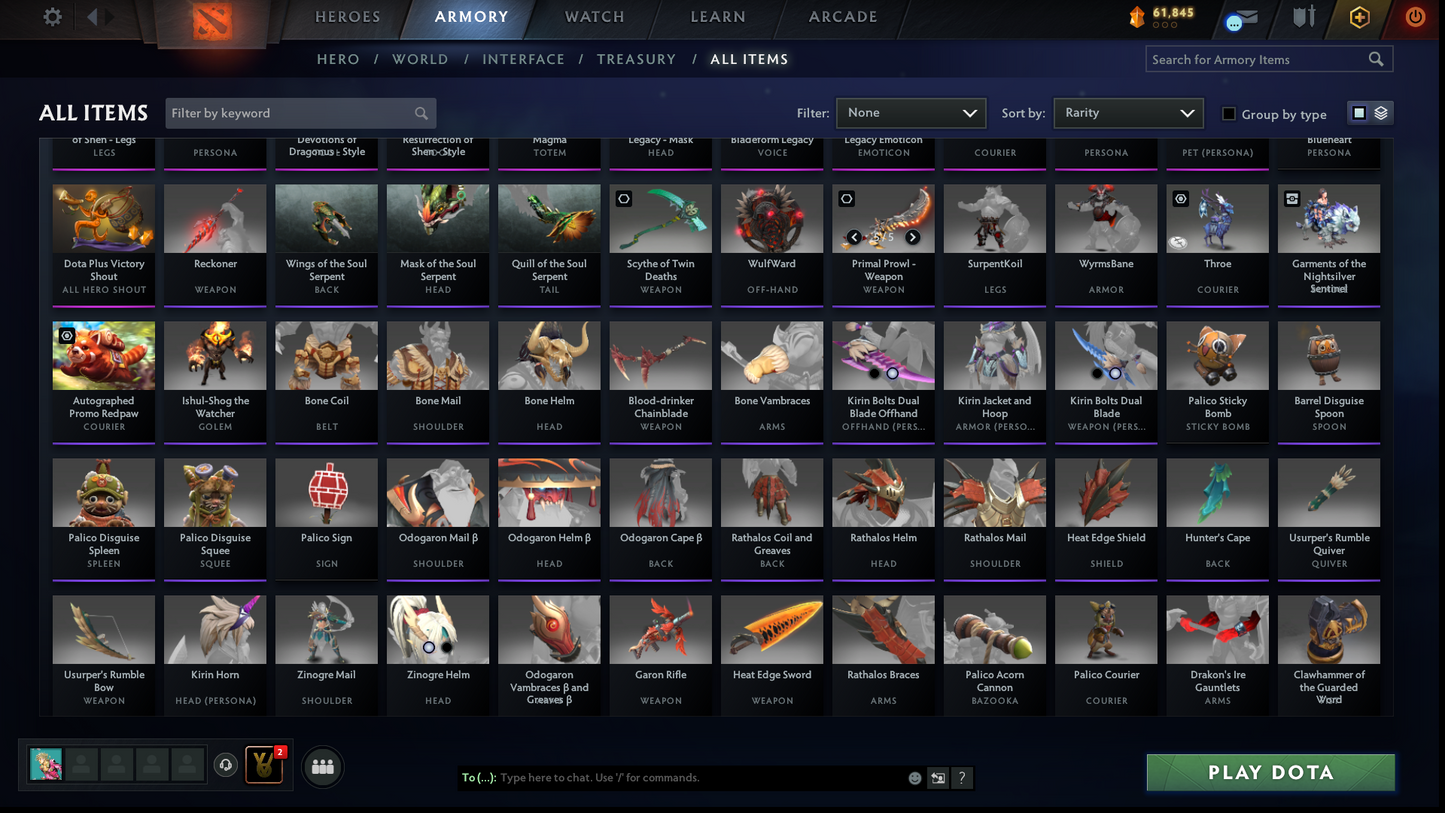 Archon V | MMR: 2977 | Behavior Score: 12000 | Stacked Account | 5 Arcanas: Jugg, PA, Venge, Lina & Legion | 4 Personas: AM, Pudge, PA, CM | Tons of Cache Sets & Items | x112 MMR DD TOKENS | 1 Month Free Dota Plus | Mainpool Account