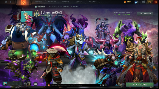 Archon II | MMR: 2328 - Behavior: 9386 | Zeus Arcana | 3500+ Hours | Stacked with Rare Sets and Immortals | 2500+ Matches | Mainpool | Fast Queue | Trophy Level: 290+