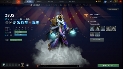 Archon II | MMR: 2328 - Behavior: 9386 | Zeus Arcana | 3500+ Hours | Stacked with Rare Sets and Immortals | 2500+ Matches | Mainpool | Fast Queue | Trophy Level: 290+