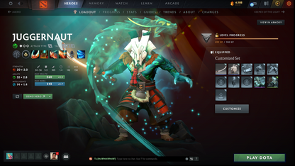 Crusader I | MMR: 1607 - Behavior: 8523 | 2 Arcanas: Juggernaut & Rubick | Anti Mage Persona | Quartero's Curios Sets | Many Immortals & Sets Inside | Fast Queue | Complete Access