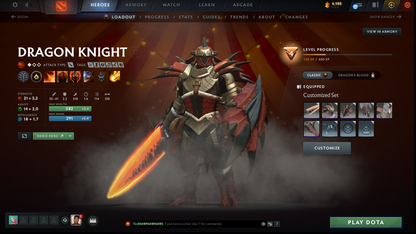 Crusader I | MMR: 1607 - Behavior: 8523 | 2 Arcanas: Juggernaut & Rubick | Anti Mage Persona | Quartero's Curios Sets | Many Immortals & Sets Inside | Fast Queue | Complete Access